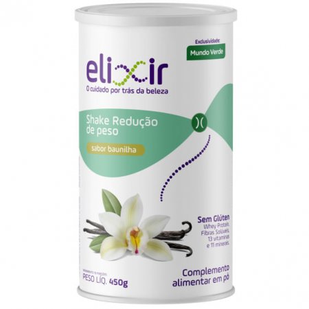 Shake Redução de Peso Baunilha Elixir 450g