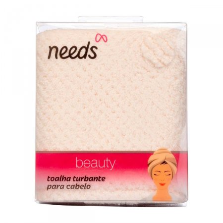 Turbante Atoalhado para Cabelo Needs com 1 Unidade