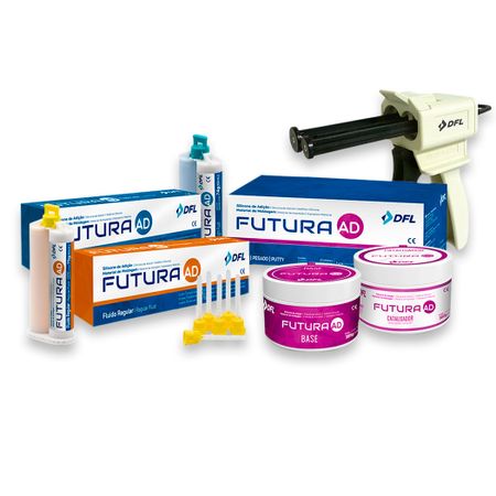 Kit Completo Silicone de Adição Futura AD + Dispensador - Nova DFL