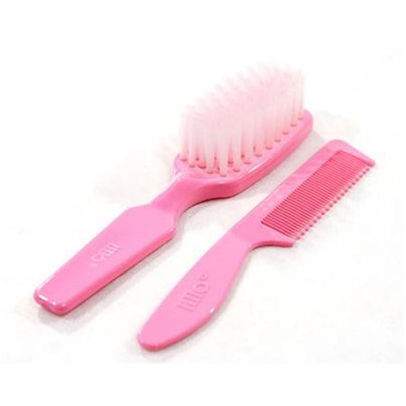 Conjunto Lollo Escova e Pente Rosa 964130