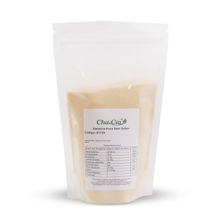 Gelatina Pura Sem Sabor A Granel 250g
