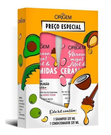 Kit Shampoo E Condicionador Mel E Ceramidas Origem