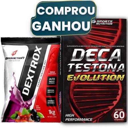 Dextrose Suplemento Dextrox 1kg + Deca Testona Evolution