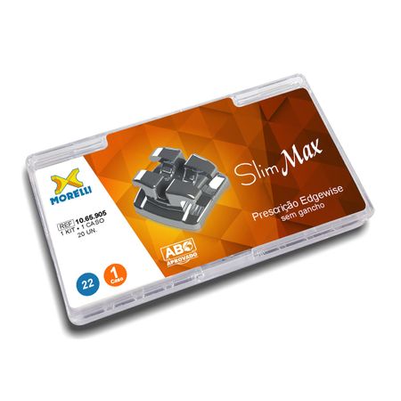 10.65.905 Kit De Bráquetes 01 Caso Prescrição Edgewise Slim Max .022 - Morelli