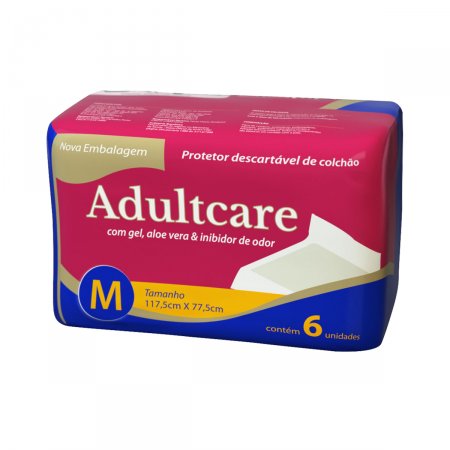 Protetor de Colchão Adultcare Descartável M com 6 unidades