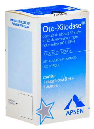 Oto-Xilodase Solução Otológica com 8ml