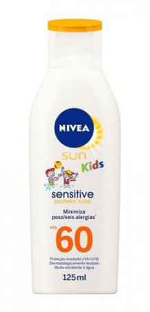 Protetor Solar Nivea Sun Kids Sensitive Fps 60
