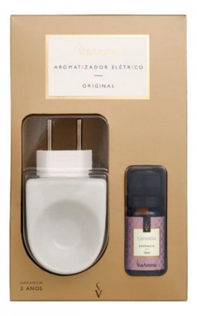 Difusor Elétrico Porcelana E Essência Lavanda - Via Aroma