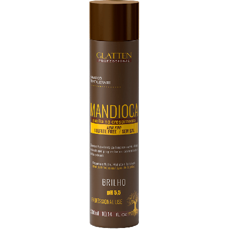 Glatten Professional Mandioca - Shampoo Auxílio no Crescimento 300ml
