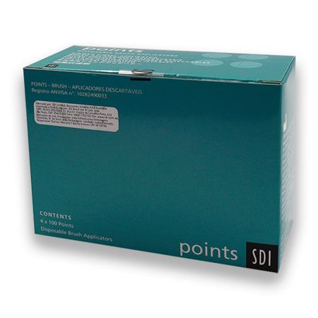 Pincel Microaplicador Points Fino com 100 unidades  - SDI Pincel Microaplicador Points Superfino Roxo com 100 unidades  - SDI