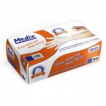 Luva Procedimento Látex Medix Com Pó Branca Tamanho M