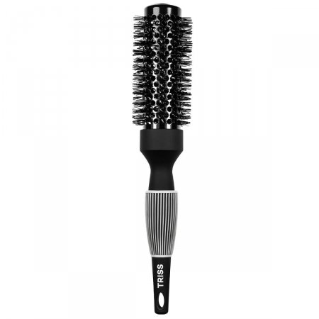 Escova Térmica para Cabelos Triss Preta 33mm com 1 unidade
