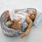 Toalha com Capuz Bordado e Forro de Fralda Animais Cinza Fisher-Price