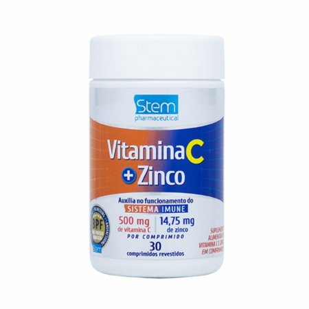 Vitamina C + Zinco 30 Comprimidos Stem