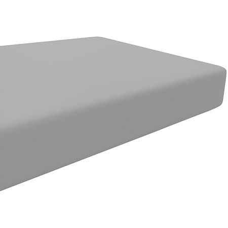 Lençol de baixo para berço em malha Mescla Bambi - Incomfral 44006016 LENCOL AMERICANO C/ELASTICO BAMBI MALHA LISO MESCLA CINZA