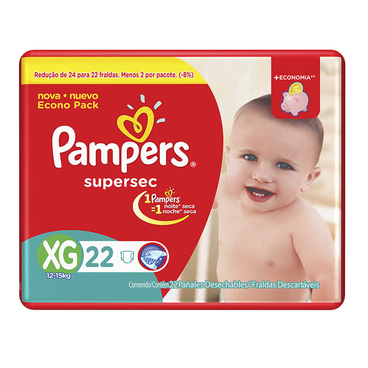 Fralda Pampers SuperSec Tamanho XG