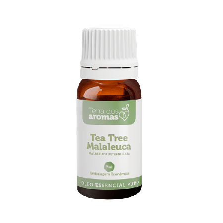 Óleo Essencial Puro Tree Tea (Melaleuca) Terra dos Aromas c/ Exclusiva Embalagem Econômica de 7 ml