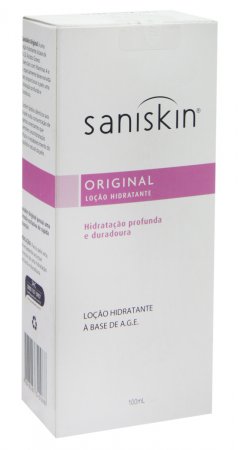 Loção Hidratante Saniskin Original para Pele Seca e Extremamente Seca com 100ml