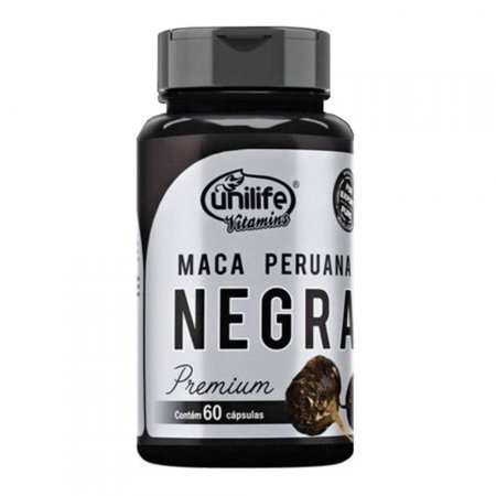 Maca Peruana Negra Premium 450mg 60 Cápsulas Unilife