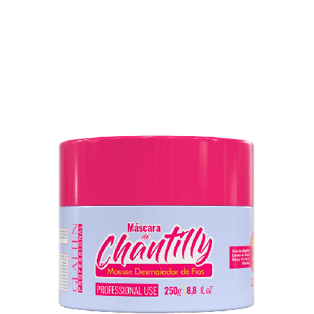 Glatten Professional Chantilly - Máscara Mousse Desmaiador de Fios 250g
