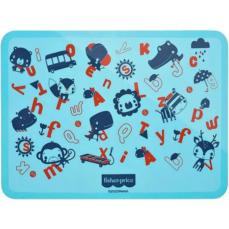 Jogo Americano de Silicone para bebê Yummy! Azul - Fisher Price BB1195 JOGO AMERICANO AZUL