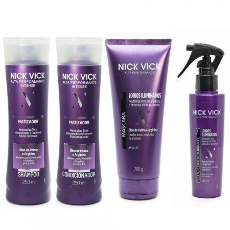 NICK VICK MATIZADOR Shampoo Cond Masc e Leite Condicionante