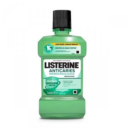 Enxaguante Antisséptico Bucal Listerine Anticáries Zero Álcool com 500ml