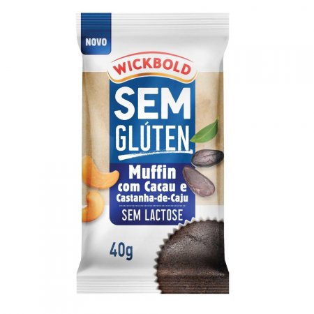 Muffin Wickbold Sem Glúten Cacau E Castanha-De-Caju 40G