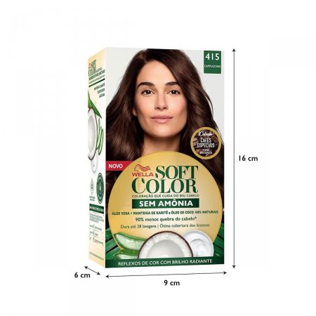 Tintura Wella Soft Color 415 Cappuccino com 1 unidade