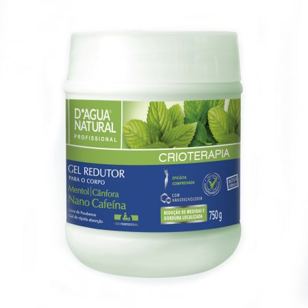 Gel Redutor Cafeína 750g D água Natural