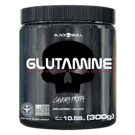 GLUTAMINE CAVEIRA PRETA - GLUTAMINA - 300G GLUTAMINE 300G CAVEIRA PRETA