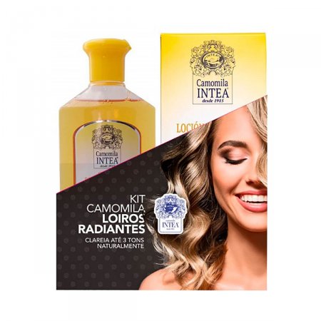 Kit Intea Camomila Loiros Radiantes Shampoo com 250ml + Loção Clareadora com 100ml