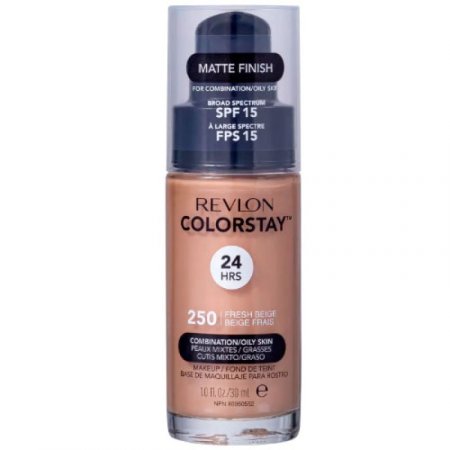 Revlon ColorStay 24 Horas Pele Mista à Oleosa FPS15 250 Fresh Beige - Base Líquida 30ml