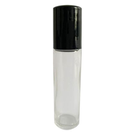 Frasco Roll On 15 ml Tampa Preta