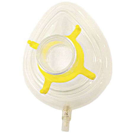 Máscara Facial para Anestesia Hudson - nr 3 - Amarelo