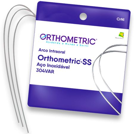 Orthometric Ss Rectangular Stainless Arch Wire Upper - Orthometric Orthometric Ss Rectangular Stainless Arch Wire 0,017 X 0,025 Upper - Orthometric