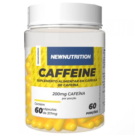 Cafeína 200mg - 60 Cápsulas NEWNUTRITION