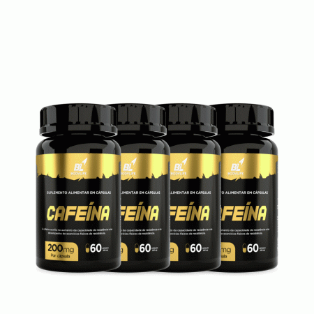 Cafeina 200 Mg 60 Capsulas 500 Mg 4 Unidades Academia - Linduras
