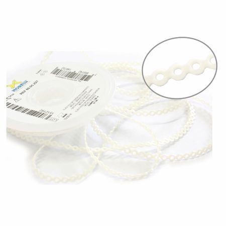 60.05.227 Elástico Corrente Médio Branco Renda 1,5m - Morelli