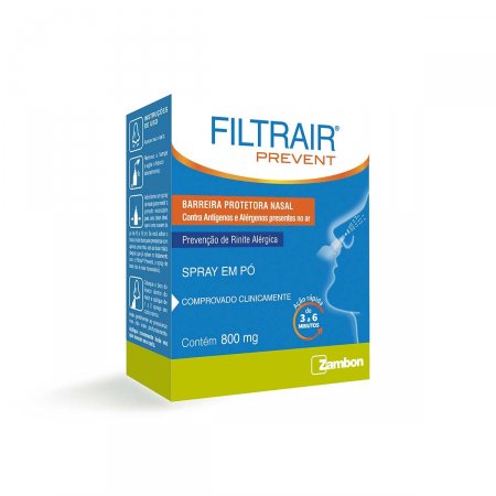 Filtrair Prevent 800mg Spray em Pó Nasal com 1 unidade