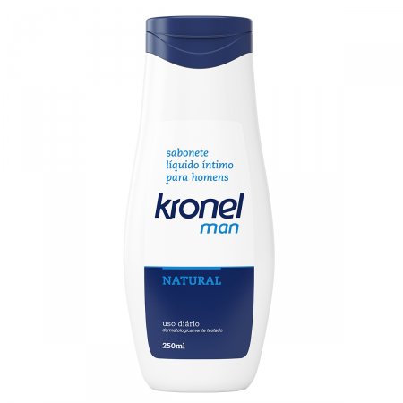 Sabonete Líquido Íntimo Masculino Kronel Man Natural com 250ml