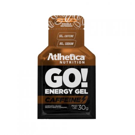 GO! ENERGY GEL CAFFEINE (10 Sachês) - Double Expresso - Atlhetica Nutrition