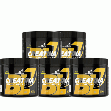 Creatina Monohidratada 5 Unidades Em Pó 200g - Linduras