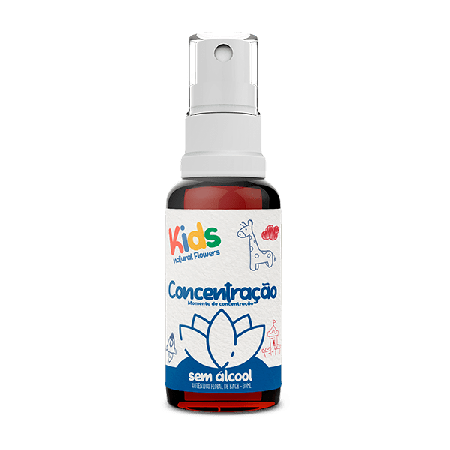 Floral Spray Bucal Natural Flowers Kids s/ Álcool Falta de Concentração 30 ml