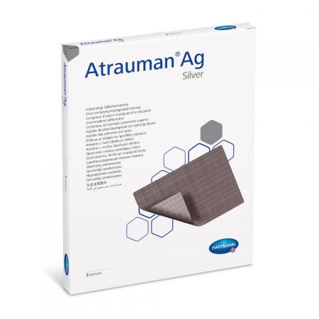 Curativo Não Aderente Antimicrobiano Atrauman Ag 10x10cm Hartmann