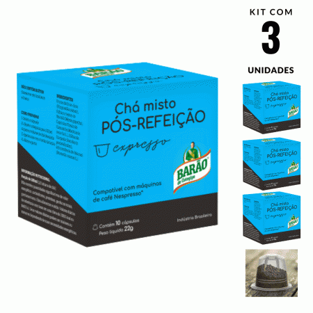 Chá Pós Refeição Cápsula Barão Expresso 30 cápsulas 66g