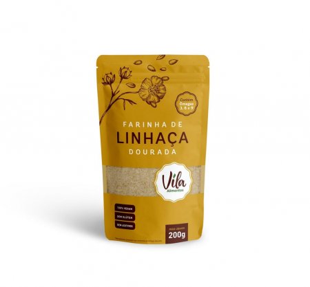 Farinha de Linhaça Dourada 200gr - Vila Alimentos