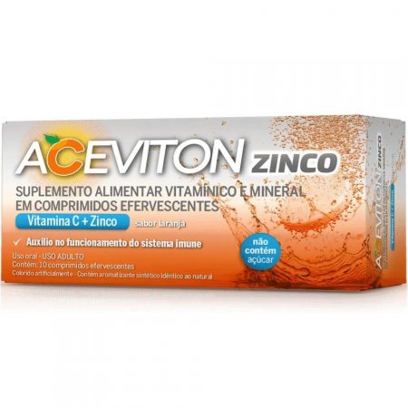 Vitamina C Zinco 10cpr efervecente - Aceviton Cimed