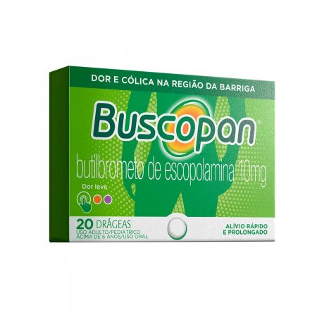 Buscopan 10mg com 20 Drágeas