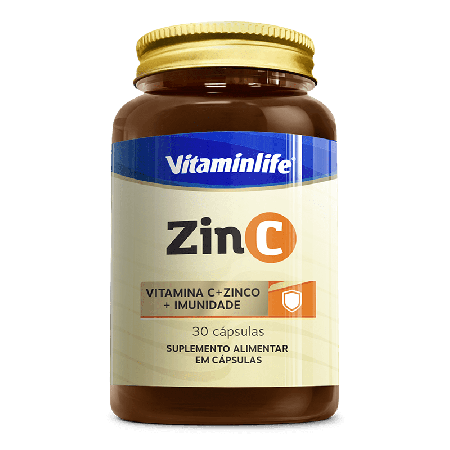 Zin C - Vitamina C + Zinco + Imunidade - Vitaminlife 30cp